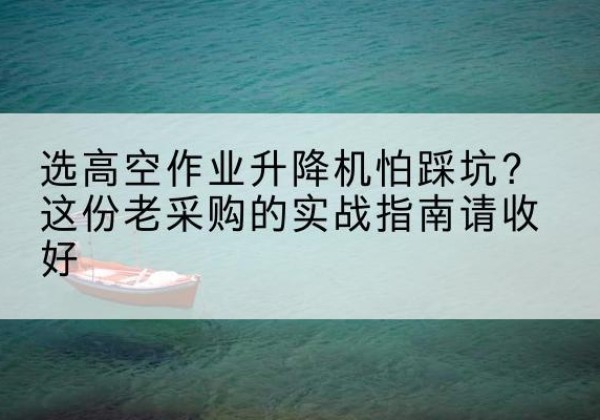 石林高空作业升降机厂家推荐-选高空作业升降机怕踩坑？这份老采购的实战指南请收好